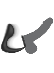 Black&Silver - Masajeador Anal Control Remoto Silicona Recargable Negro