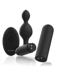 Black&Silver - Tucker Pequeño Plug Anal Silicona Control Remoto