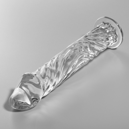 Nebula Series by Ibiza - Modelo 12 Dildo Cristal Transparente 17 cm Ø 3.5 cm