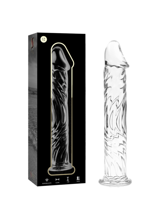 Nebula Series by Ibiza - Modelo 12 Dildo Cristal Transparente 17 cm Ø 3.5 cm