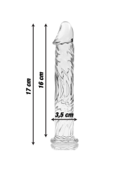 Nebula Series by Ibiza - Modelo 12 Dildo Cristal Transparente 17 cm Ø 3.5 cm