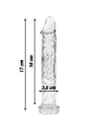 Nebula Series by Ibiza - Modelo 12 Dildo Cristal Transparente 17 cm Ø 3.5 cm