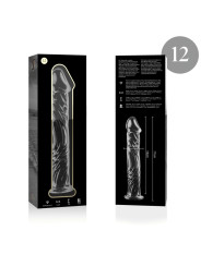 Nebula Series by Ibiza - Modelo 12 Dildo Cristal Transparente 17 cm Ø 3.5 cm