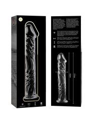 Nebula Series by Ibiza - Modelo 12 Dildo Cristal Transparente 17 cm Ø 3.5 cm