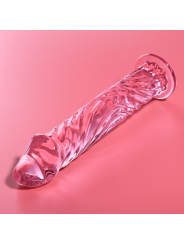 Nebula Series by Ibiza - Modelo 12 Dildo Cristal Rosa 17 cm Ø 3.5 cm