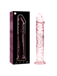 Nebula Series by Ibiza - Modelo 12 Dildo Cristal Rosa 17 cm Ø 3.5 cm