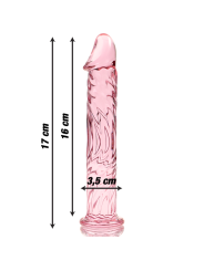 Nebula Series by Ibiza - Modelo 12 Dildo Cristal Rosa 17 cm Ø 3.5 cm