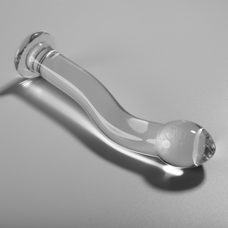 Nebula Series by Ibiza - Modelo 18 Dildo Cristal Transparente 18.5 cm Ø 3.5 cm