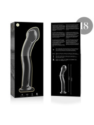 Nebula Series by Ibiza - Modelo 18 Dildo Cristal Transparente 18.5 cm Ø 3.5 cm