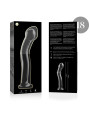 Nebula Series by Ibiza - Modelo 18 Dildo Cristal Transparente 18.5 cm Ø 3.5 cm