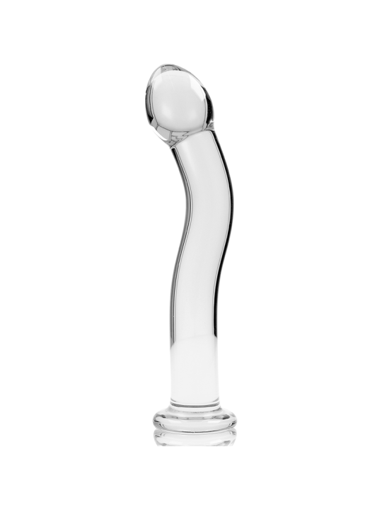 Nebula Series by Ibiza - Modelo 18 Dildo Cristal Transparente 18.5 cm Ø 3.5 cm