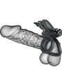 Pretty Love - Doble Anillo Vibrador con Estimulador Negro