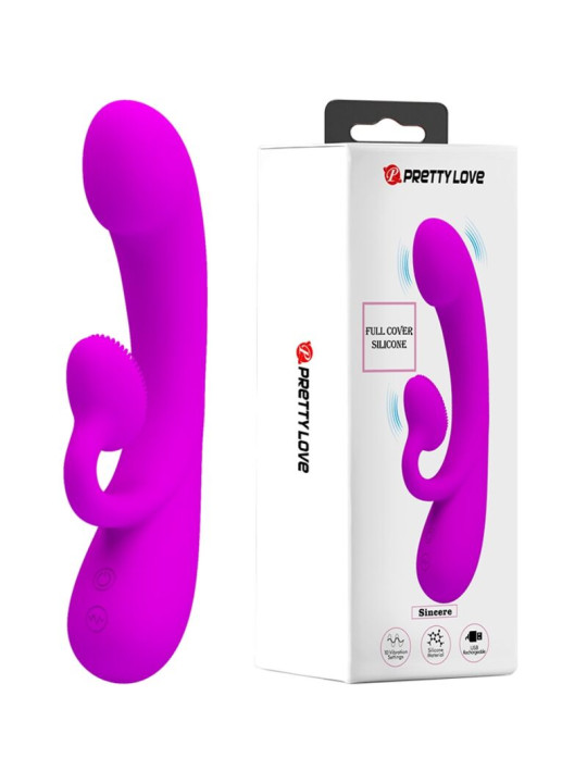 Pretty Love - Sincere Vibrador y Succionador de Clítoris Silicona Morado