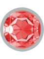 Intense - Plug Anal Metal Aluminio con Cristal Rojo Talla L