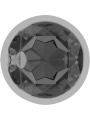 Intense - Plug Anal Metal Aluminio con Cristal Negro Talla M