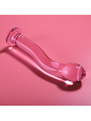 Nebula Series by Ibiza - Modelo 18 Dildo Cristal Rosa 18.5 cm Ø 3.5 cm