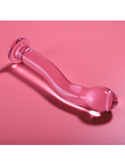 Nebula Series by Ibiza - Modelo 18 Dildo Cristal Rosa 18.5 cm Ø 3.5 cm