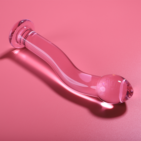 Nebula Series by Ibiza - Modelo 18 Dildo Cristal Rosa 18.5 cm Ø 3.5 cm