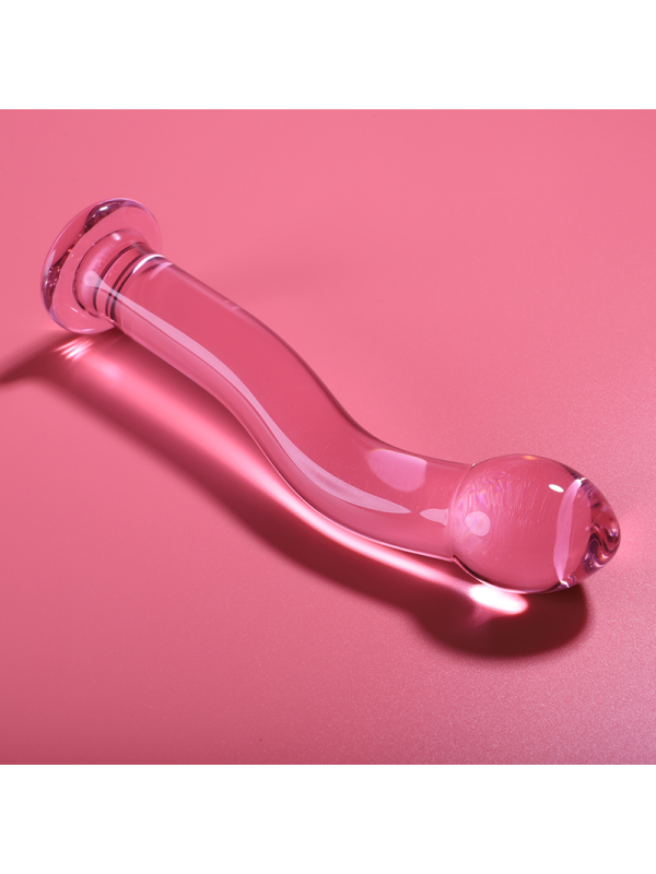 Nebula Series by Ibiza - Modelo 18 Dildo Cristal Rosa 18.5 cm Ø 3.5 cm