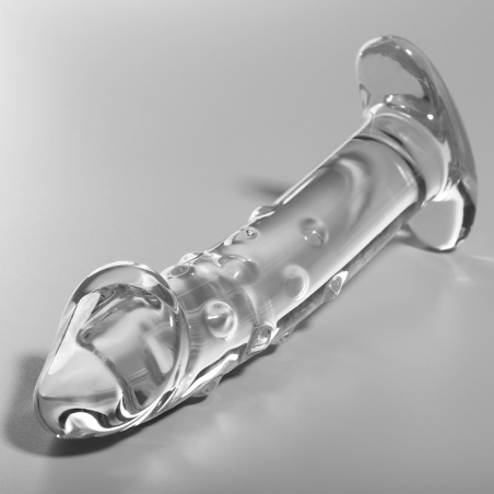 Nebula Series by Ibiza - Modelo 19 Dildo Cristal Transparente 18.5 cm Ø 4 cm
