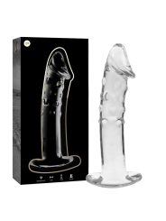 Nebula Series by Ibiza - Modelo 19 Dildo Cristal Transparente 18.5 cm Ø 4 cm