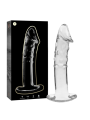 Nebula Series by Ibiza - Modelo 19 Dildo Cristal Transparente 18.5 cm Ø 4 cm