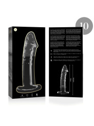 Nebula Series by Ibiza - Modelo 19 Dildo Cristal Transparente 18.5 cm Ø 4 cm