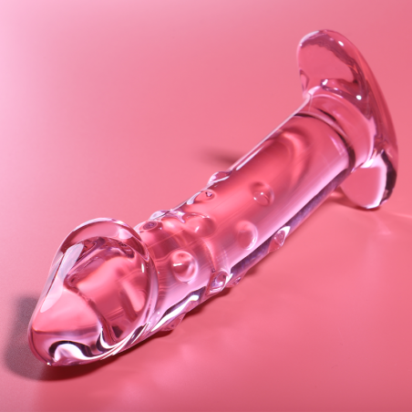 Nebula Series by Ibiza - Modelo 19 Dildo Cristal Rosa 18.5 cm Ø 4 cm