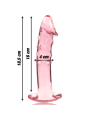 Nebula Series by Ibiza - Modelo 19 Dildo Cristal Rosa 18.5 cm Ø 4 cm