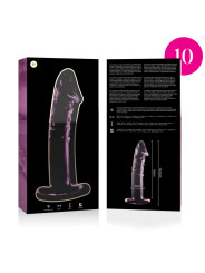 Nebula Series by Ibiza - Modelo 19 Dildo Cristal Rosa 18.5 cm Ø 4 cm