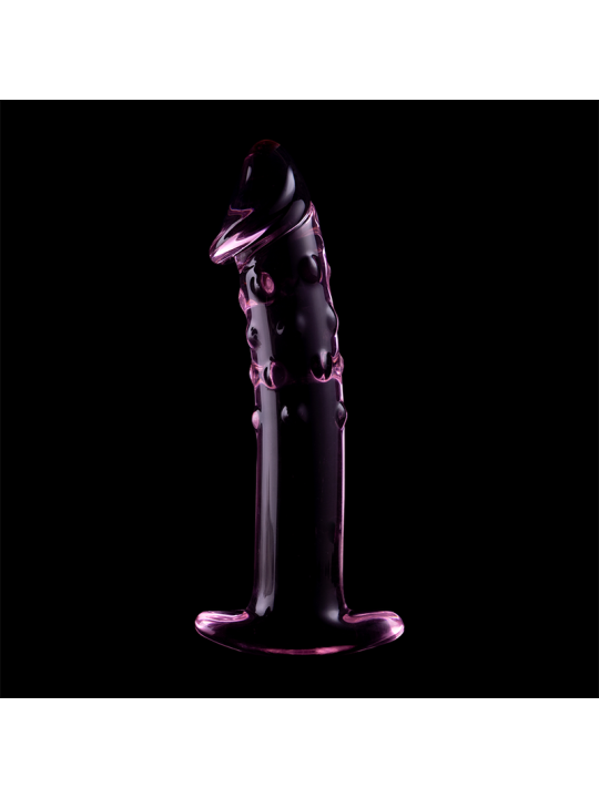 Nebula Series by Ibiza - Modelo 19 Dildo Cristal Rosa 18.5 cm Ø 4 cm