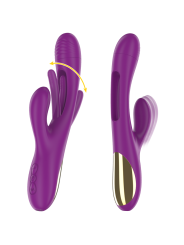 Intense - Apolo Vibrador Multifunción Recargable 7 Vibraciones con Lengua Oscilante Morado