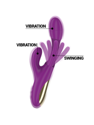 Intense - Apolo Vibrador Multifunción Recargable 7 Vibraciones con Lengua Oscilante Morado