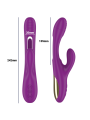 Intense - Apolo Vibrador Multifunción Recargable 7 Vibraciones con Lengua Oscilante Morado