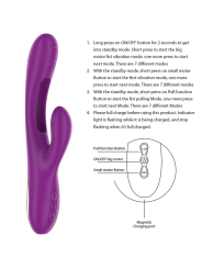 Intense - Apolo Vibrador Multifunción Recargable 7 Vibraciones con Lengua Oscilante Morado