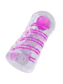 Pretty Love - Masturbador Masculino Fantasy Espiral Interna y Bolas Transparente