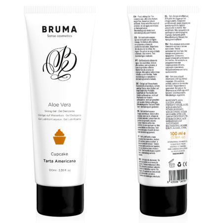 Bruma - Gel Deslizante con Aloe Vera Sabor a Tarta Americana 100 ml