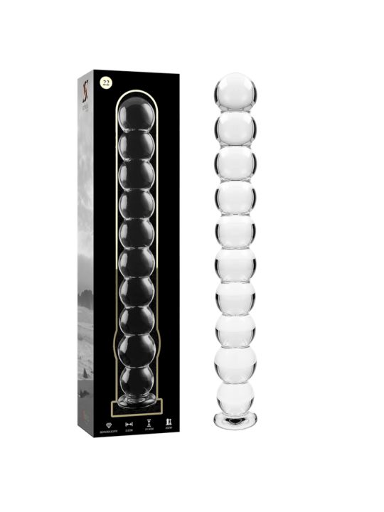 Nebula Series by Ibiza - Modelo 22 Dildo Cristal Transparente 21.5 cm Ø 2.5 cm