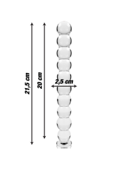 Nebula Series by Ibiza - Modelo 22 Dildo Cristal Transparente 21.5 cm Ø 2.5 cm