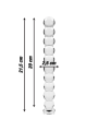 Nebula Series by Ibiza - Modelo 22 Dildo Cristal Transparente 21.5 cm Ø 2.5 cm