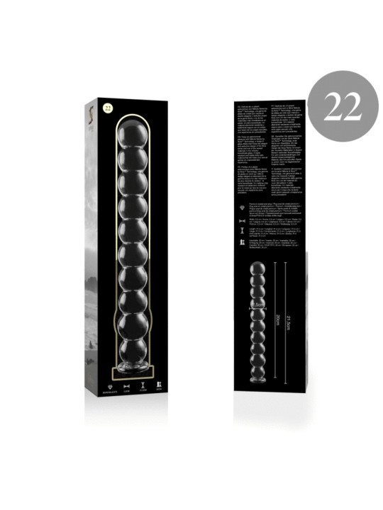 Nebula Series by Ibiza - Modelo 22 Dildo Cristal Transparente 21.5 cm Ø 2.5 cm