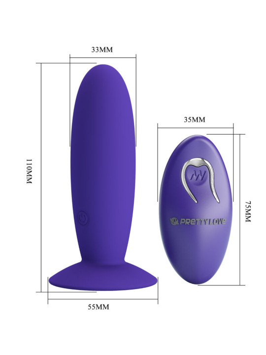 Pretty Love - Youth Plug Anal Vibrador Control Remoto Violeta