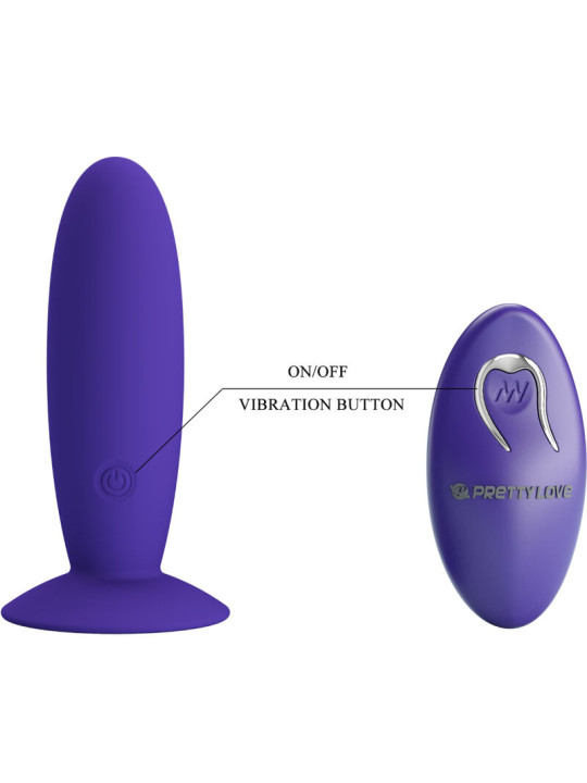 Pretty Love - Youth Plug Anal Vibrador Control Remoto Violeta