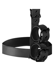 Fetish Submissive Bondage - Conjunto de Sujeción para el Cuerpo de Cuello y Muñequeras