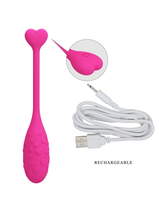Pretty Love - Huevo Vibrador Pescador Rosa Controlado por APP
