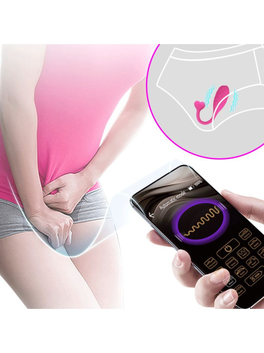 Pretty Love - Huevo Vibrador Pescador Rosa Controlado por APP