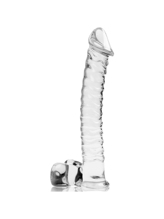 Nebula Series by Ibiza - Modelo 23 Dildo Cristal Transparente 21.5 cm Ø 4 cm
