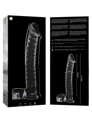 Nebula Series by Ibiza - Modelo 23 Dildo Cristal Transparente 21.5 cm Ø 4 cm