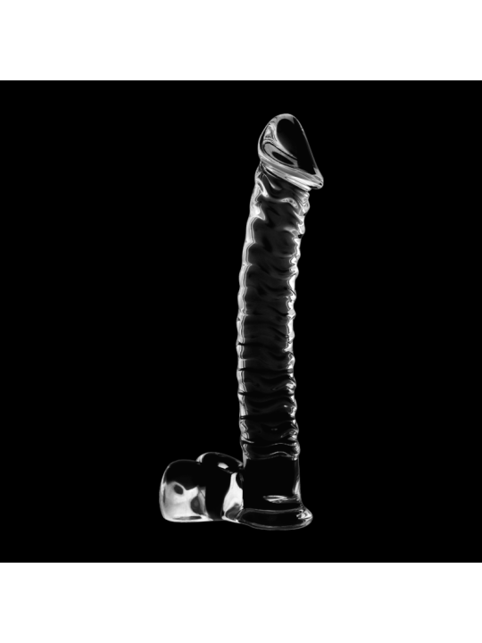Nebula Series by Ibiza - Modelo 23 Dildo Cristal Transparente 21.5 cm Ø 4 cm