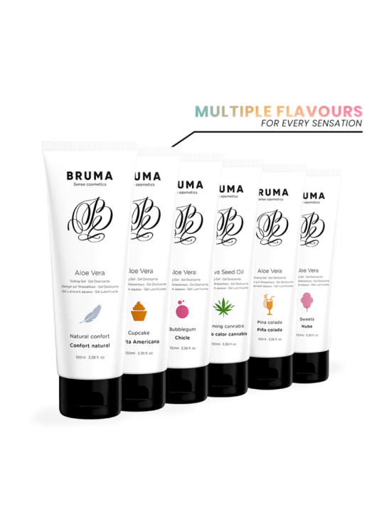 Bruma - Gel Deslizante con Aloe Vera Sabor a Piña Colada 100 ml